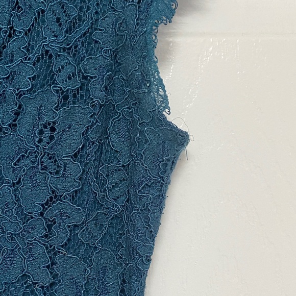 Babaton Navy Lace Cap Sleeve Mini Dress - Picture 4 of 5